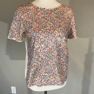 Sequin pull over top